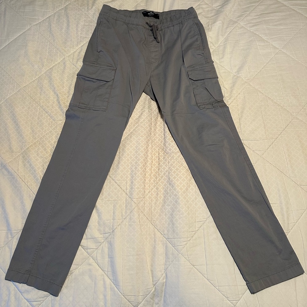 Hollister Cargo Pants - Pair of Grey & Khaki pants - Lightly used